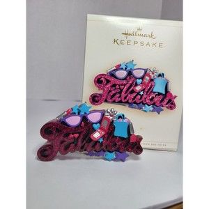 Hallmark Keepsake Fashion Fabulous Fridge Pink Magnet Ornament 2006 Gift for her